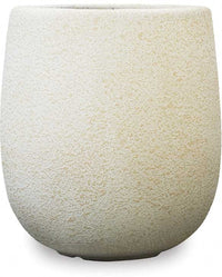 Piedra rough stone round pot, sand