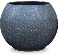 Prado ball hand painted planter, brown