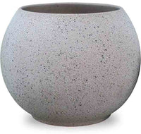 Prado ball hand painted planter, cream