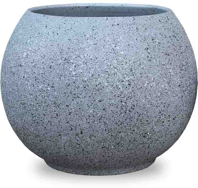 Prado ball hand painted planter, grey