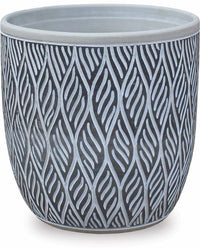 Prado grey etched planter
