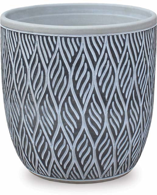 Prado grey etched planter