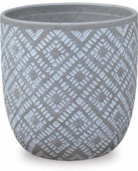 Prado grey etched planter