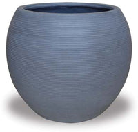 Prado grey short round planter, grey