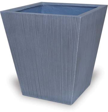 Prado grey short square planter, grey