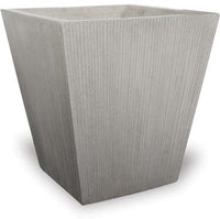 Prado grey short square planter, grey