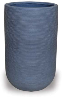 Prado grey tall round planter, grey