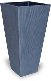 Prado grey tall square planter, grey