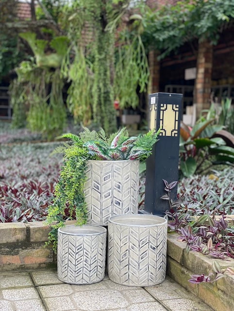 Prado hand painted planter