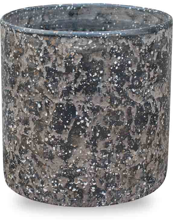 Prado hand painted planter, grey