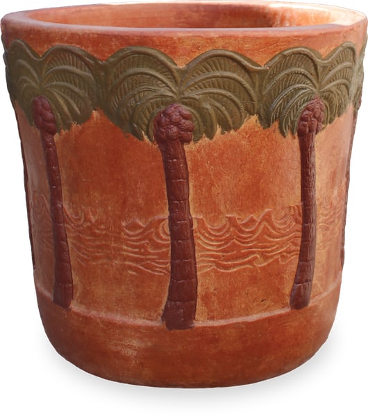 Prado palm tree pot