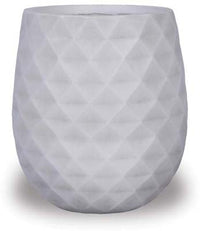 Prisma belly pot, white