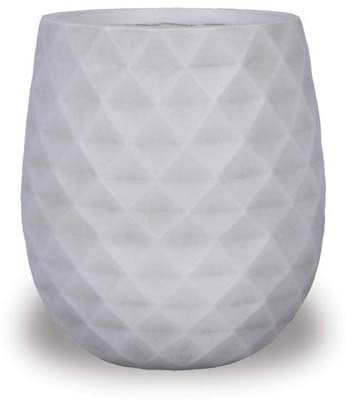 Prisma belly pot, white