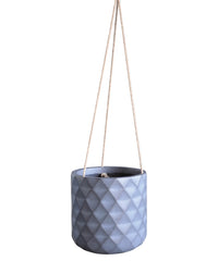 Prisma hanging pot, grey