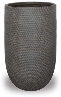 Prisma honeycomb pot with hole, brown