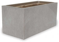 Prisma rectangle planter, brown