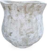 Ribera onda wavy planter, white
