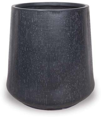 Rocío round pot, black