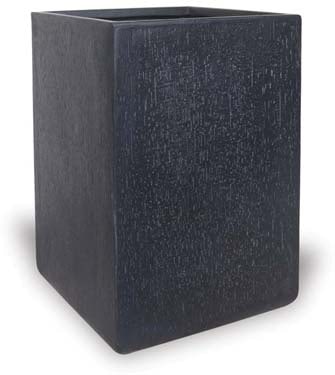Rocío square pot, black