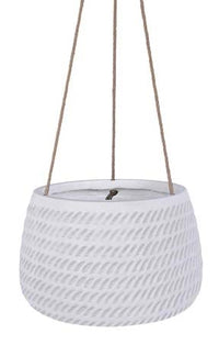 Senda hanging pot, white