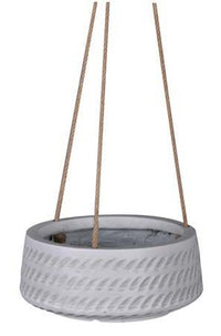 Senda low hanging pot, white