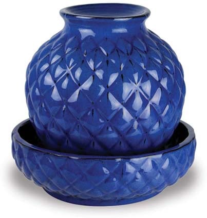 Serra tabletop fountain, blue