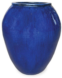 Sol bellied planter, blue
