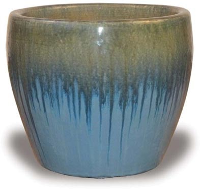 Sol blue belly planter, blue