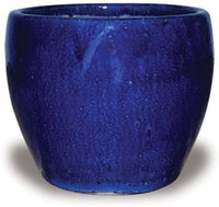 Sol blue belly planter, blue