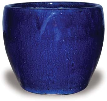 Sol blue belly planter, blue