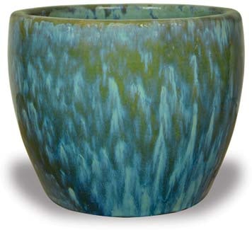 Sol blue belly planter, blue
