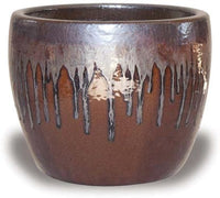 Sol blue belly planter, silver