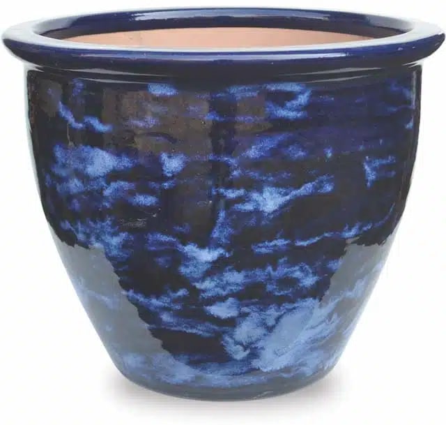 Sol blue garden pot, blue