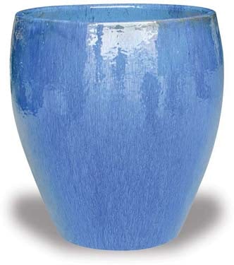 Sol brown belly planter, blue