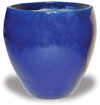 Sol brown belly planter, blue
