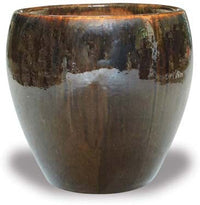 Sol brown belly planter, brown