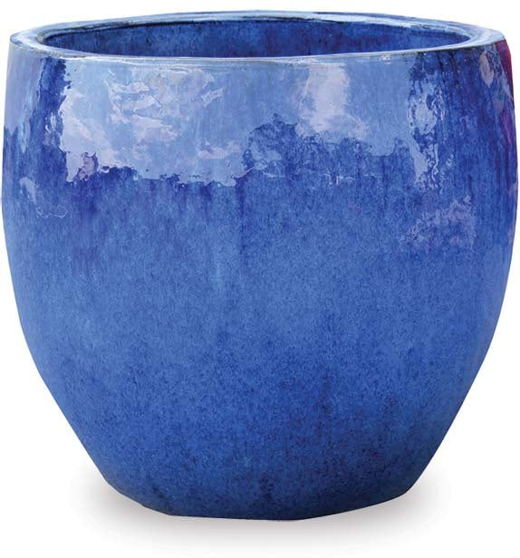 Sol egg planter, blue