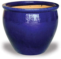 Sol fishbowl pot, blue