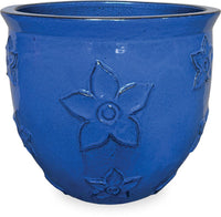 Sol flowers planter, blue