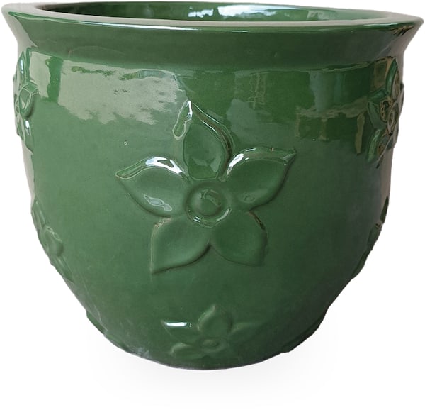 Sol flowers planter, green