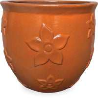 Sol flowers planter, orange