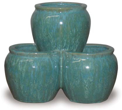 Sol four cup strawberry planter, blue