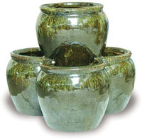 Sol four cup strawberry planter, moss
