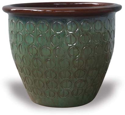 Sol garden pot with coffee bean, jade
