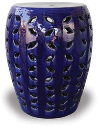 Sol garden seats planter with cutouts, blue