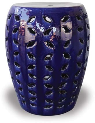 Sol garden seats planter with cutouts, blue