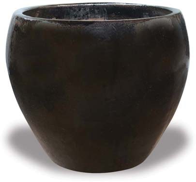 Sol giant shoulder pot, black