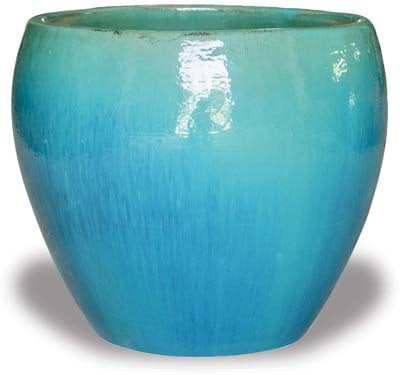 Sol giant shoulder pot, blue