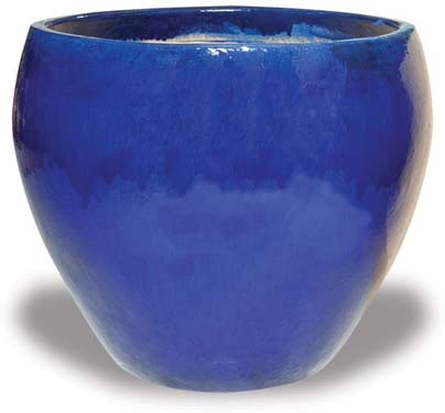 Sol giant shoulder pot, blue