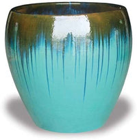 Sol giant shoulder pot, blue